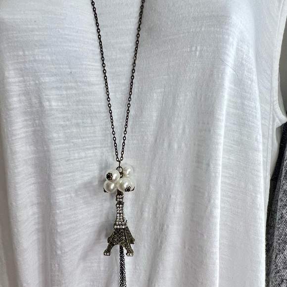 BEAUTIFUL EIFFEL TOWER LONG NECKLACE BY “THE FLAWSOME WOMAN” - Picture 3 of 7